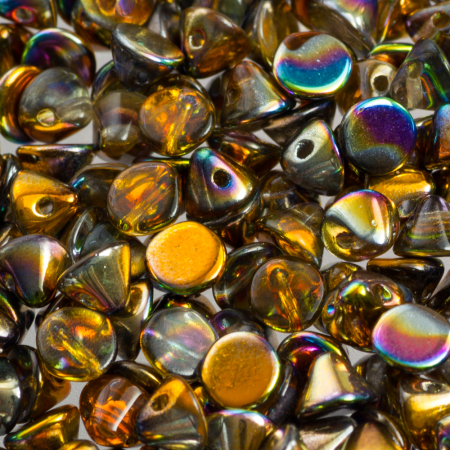 Margele cehesti Button 4 mm Crystal Magic Copper [1]