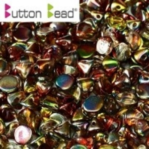 Margele Cehia - Margele cehesti Button 4 mm Crystal Margintic Apple