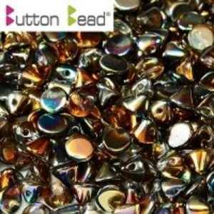 Margele Cehia - Margele cehesti Button 4 mm Crystal Margintic Copper