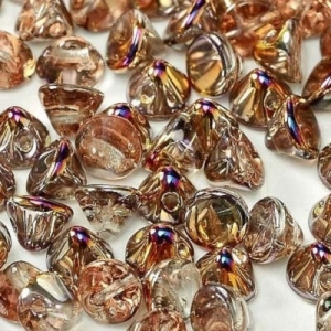 Margele Cehia - Margele cehesti Button 4 mm Crystal Sliperit