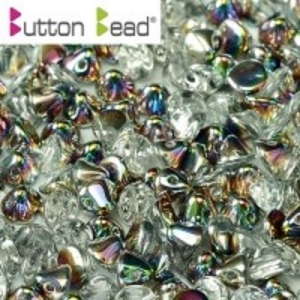 Margele Cehia - Margele cehesti Button 4 mm Crystal Vitrail
