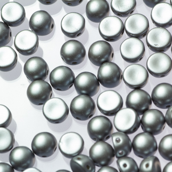 Margele cehesti Cabochons - Cabochon 6 mm Pastel Lt. Grey 2hole
