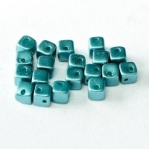 Margele Cehia - Margele cehesti Crisscross cube Pastel Emerald 2hole