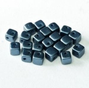 Margele Cehia - Margele cehesti Crisscross cube Pastel Montana Blue 2hole