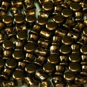 Margele Cehia - Margele cehesti Diabolo 4x6 mm Jet Bronze