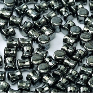 Margele Cehia - Margele cehesti Diabolo 4x6 mm Jet Hematite