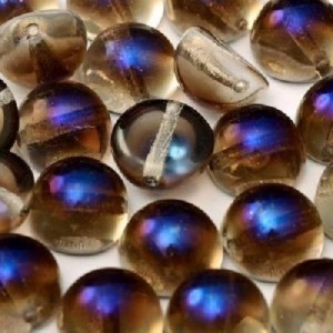 Margele Cehia - Margele cehesti Dome 10x6 mm Crystal Azuro