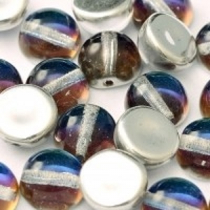 Margele Cehia - Margele cehesti Dome 10x6 mm Crystal Bermuda Blue