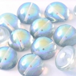 Margele Cehia - Margele cehesti Dome 10x6 mm Crystal Blue Rainbow