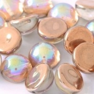 Margele Cehia - Margele cehesti Dome 10x6 mm Crystal Copper Rainbow