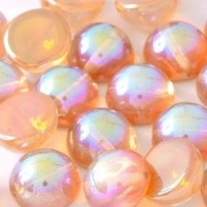 Margele Cehia - Margele cehesti Dome 10x6 mm Crystal Orange Rainbow