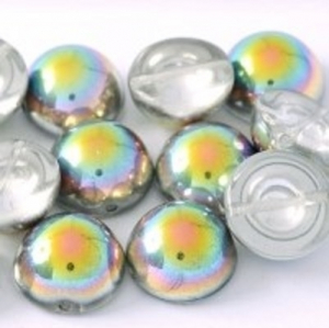 Margele Cehia - Margele cehesti Dome 10x6 mm Crystal Vitrail