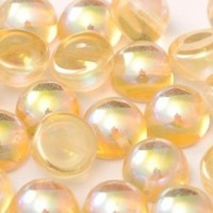 Margele Cehia - Margele cehesti Dome 10x6 mm Crystal Yellow Rainbow
