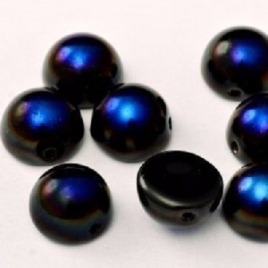 Margele Cehia - Margele cehesti Dome 10x6 mm Jet Azuro