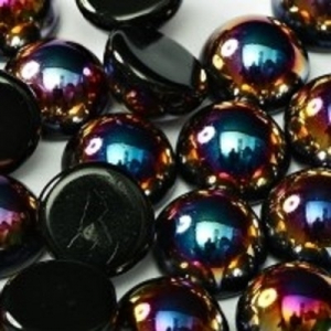 Margele Cehia - Margele cehesti Dome 10x6 mm Jet Sliperit