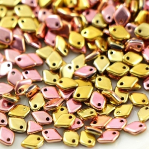 Margele Cehia - Margele cehesti Dragon scale 1,5x5 mm Jet California Pink