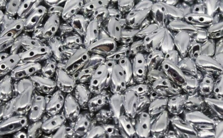 Margele cehesti DropDuo 3 x 6 mm Crystal Labrador