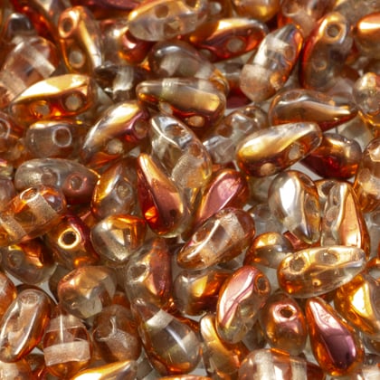 Margele cehesti DropDuo - Margele cehesti DropDuo 3 x 6 mm Crystal Sunset