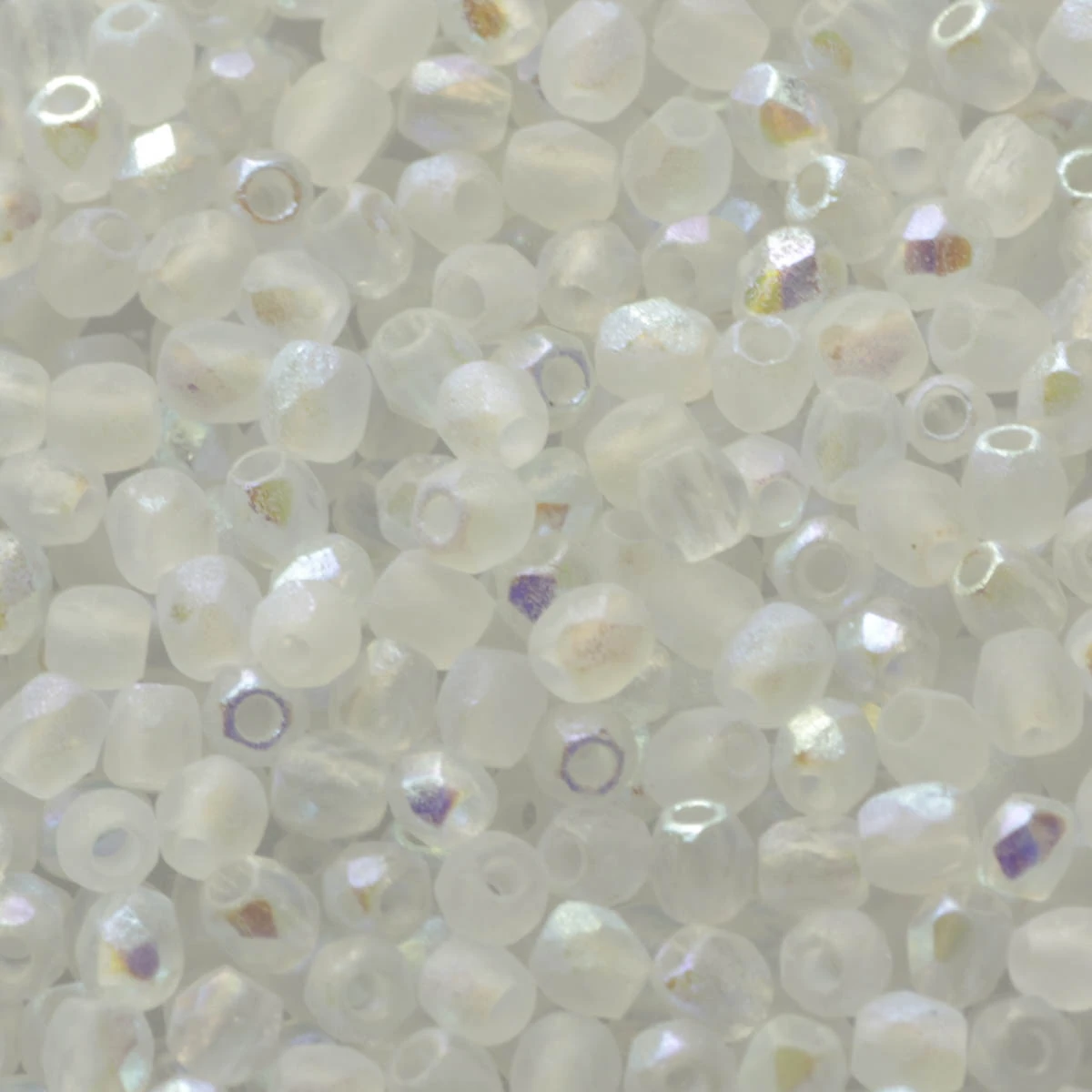 Fire polished 3 mm Crystal Etched AB Full