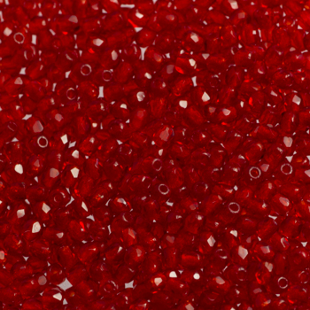 Fire Polish - Margele cehesti Fire Polished 2 mm Crystal Red