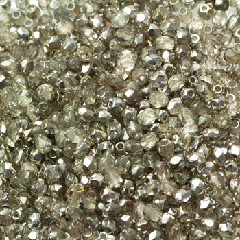 Fire Polish - Margele cehesti Fire Polished 3 mm Crystal Black Diamond Labrador