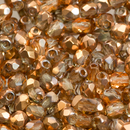 Fire Polish - Fire polished 3 mm Crystal Capri