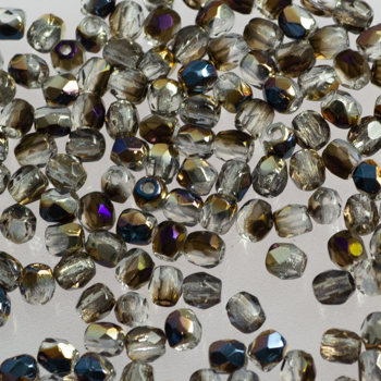Fire Polish - Margele cehesti Fire Polished 3 mm Crystal Purple Iris