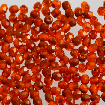 Fire Polish - Margele cehesti Fire Polished 3 mm Orange