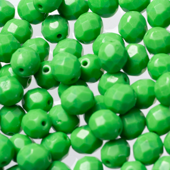Fire Polish - Margele cehesti Fire Polished 8 mm Green