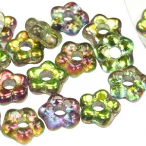 Margele Cehia - Margele cehesti Floare nu ma uita 5 mm Crystal margintic orchid