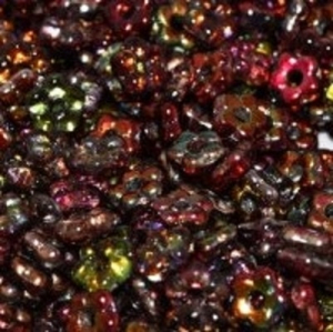 Margele Cehia - Margele cehesti Floare nu ma uita 5 mm Crystal margintic wine