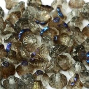 Margele Cehia - Margele cehesti Floare clopotel 7x5 mm Crystal azuro