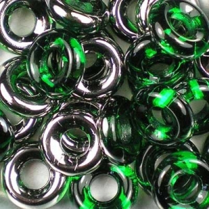 Margele Cehia - Margele cehesti Inele 10 mm Chrisolite Chrome