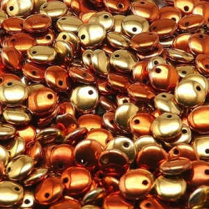 Margele Cehia - Margele cehesti Lentil 6 mm California Gold Rush