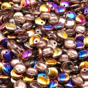 Margele Cehia - Margele cehesti Lentil 6 mm Sliperit