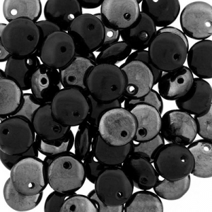 Margele Cehia - Margele cehesti Lentil 6 mm Vacuum Hematite