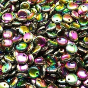 Margele Cehia - Margele cehesti Lentil 6 mm Vitrail