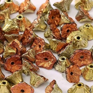 Margele Cehia - Margele cehesti Floare clopotel 7x5 mm California gold rush