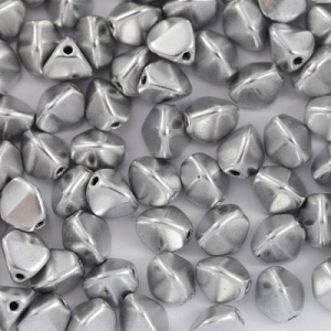Margele Cehia - Margele cehesti Pinch 7 mm Aluminium silver