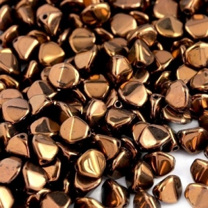 Margele Cehia - Margele cehesti Pinch 7 mm Jet bronze