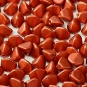 Margele Cehia - Margele cehesti Pinch 7 mm Lava red