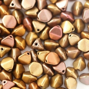 Margele Cehia - Margele cehesti Pinch 7 mm Metallic mix