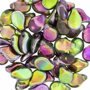 Margele Cehia - Margele cehesti Pip 5x7 mm Crystal margintic orchid