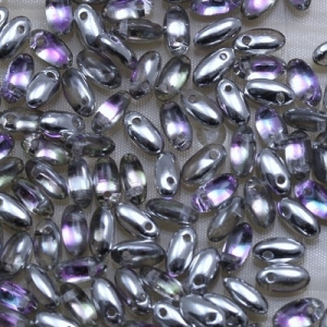 Margele Cehia - Margele cehesti Rizo 2,5x6 mm Crystal vitrail light