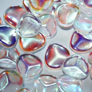 Margele Cehia - Margele cehesti Rose petal 14x13 mm Crystal AB