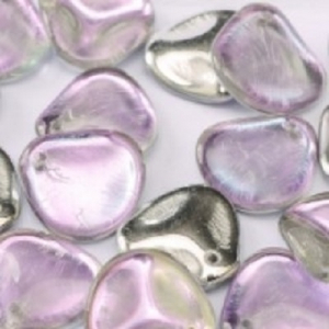 Margele Cehia - Margele cehesti Rose petal 14x13 mm Crystal vitrail light