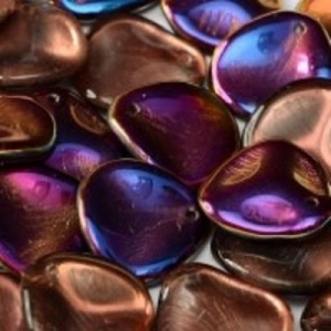 Margele Cehia - Margele cehesti Rose petal 14x13 mm Light amethyst sliperit