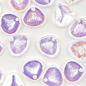 Margele Cehia - Margele cehesti Rose petals 8x7 mm Crystal AB