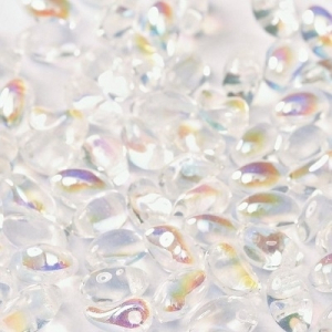 Margele Cehia - Margele cehesti Tulip petal 4x6 mm Crystal AB
