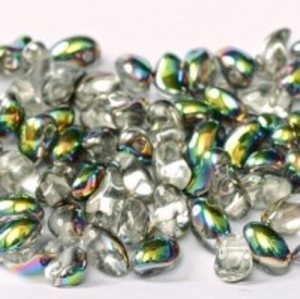 Margele Cehia - Margele cehesti Tulip petal 4x6 mm Crystal vitrail